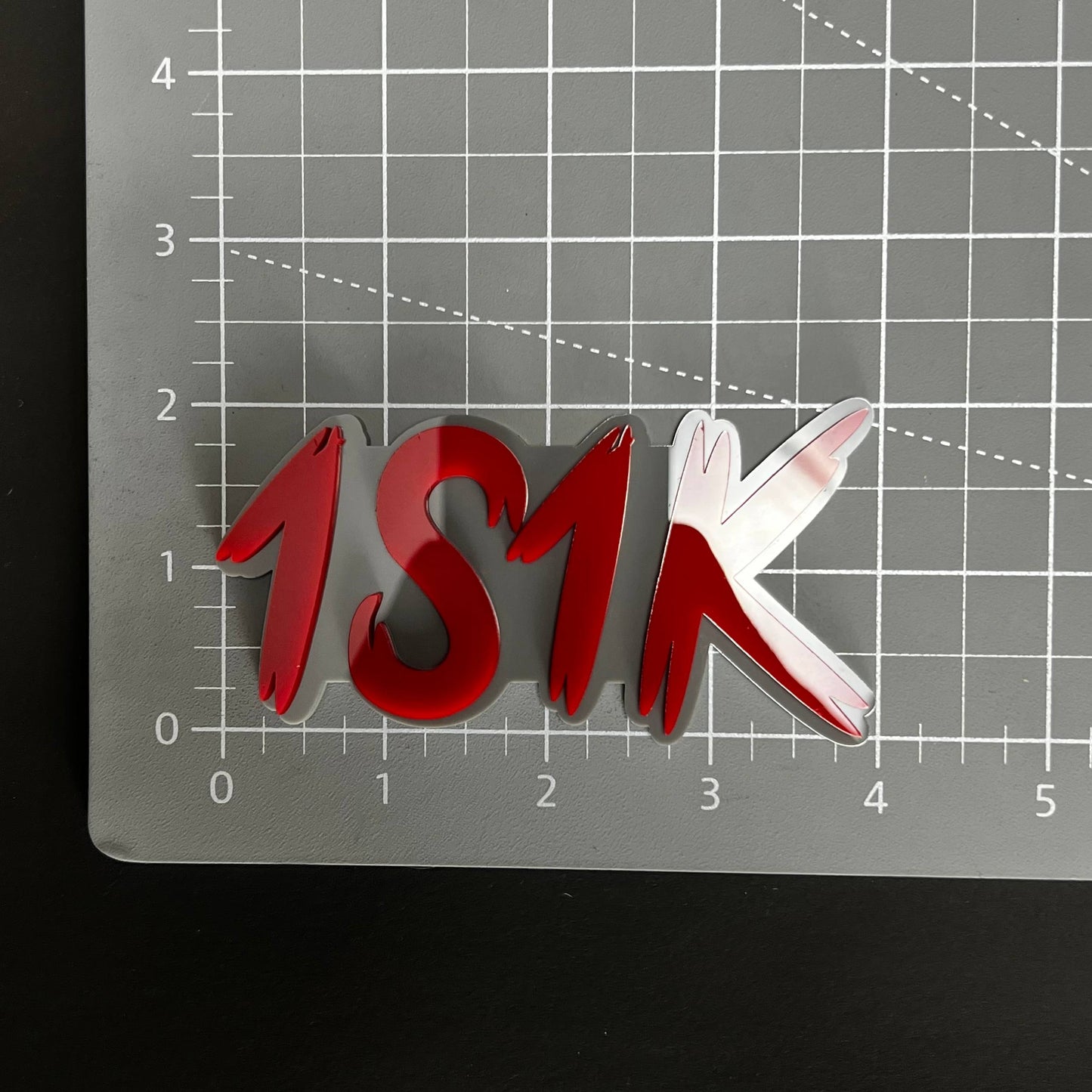 1PC 1S1K 3D Acrylic Badge - Car Truck Emblem Fender Tailgate Trunk Sticker