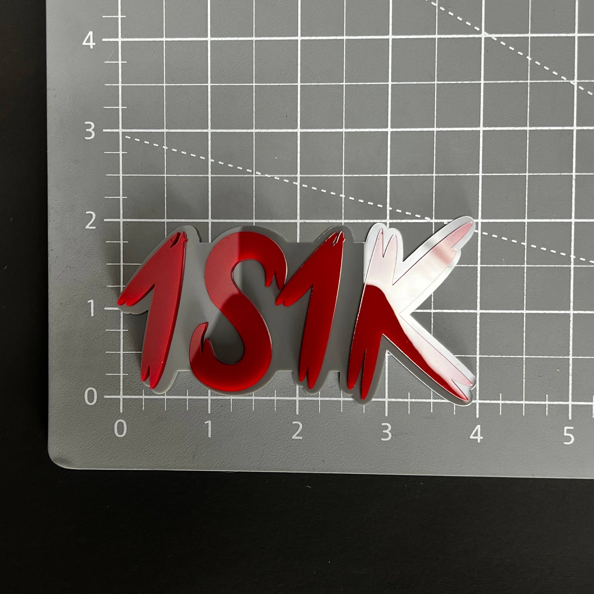 1PC 1S1K 3D Acrylic Badge - Car Truck Emblem Fender Tailgate Trunk Sticker