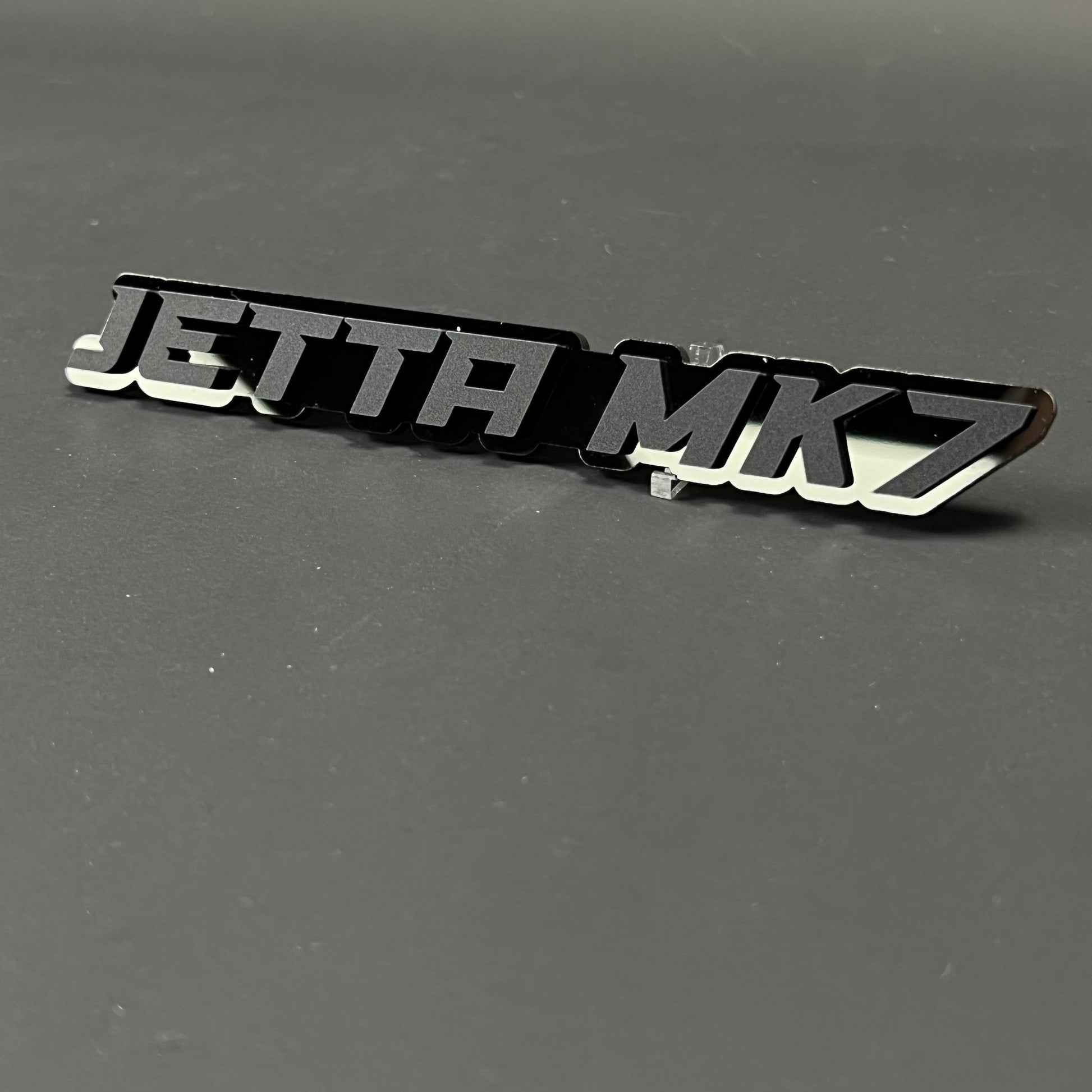 1PC JETTA MK7 3D Acrylic Badge - Car Truck Emblem Fender Tailgate Trunk Sticker
