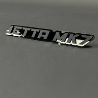 1PC JETTA MK7 3D Acrylic Badge - Car Truck Emblem Fender Tailgate Trunk Sticker