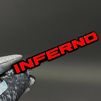 1PC INFERNO 3D Acrylic Badge - Car Truck Emblem Fender Tailgate Trunk Sticker
