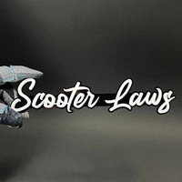 1PC Scooter Laws 3D Acrylic Badge - Car Truck Emblem Fender Sticker