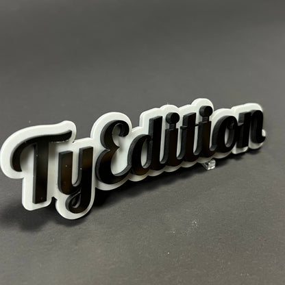 1PC TyEdition 3D Acrylic Badge - Car Truck Emblem Fender Tailgate Trunk Sticker