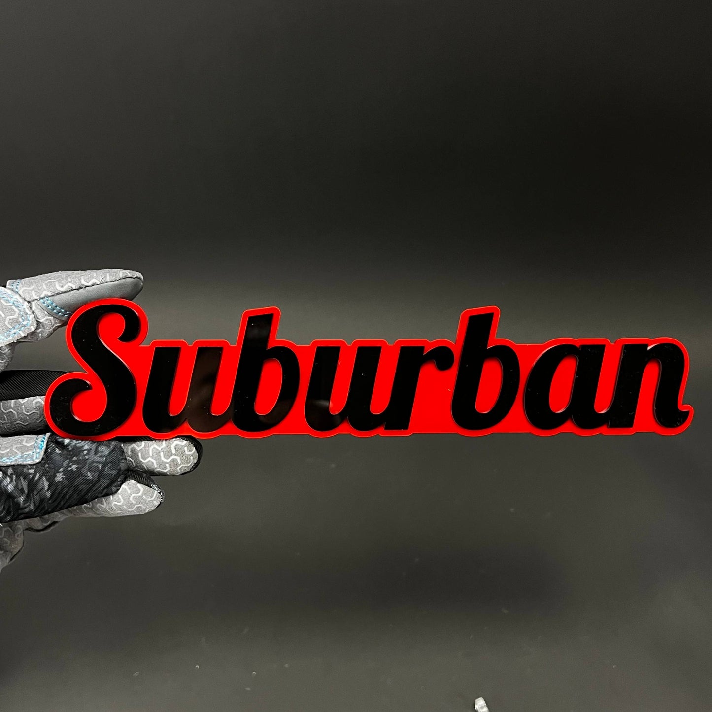 1PC Suburban 3D Acrylic Badge - Car Truck Emblem Fender Tailgate Trunk Sticker