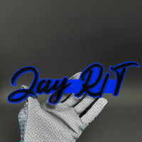 1PC Jay R/T 3D Acrylic Badge - Car Truck Emblem Fender Tailgate Trunk Sticker