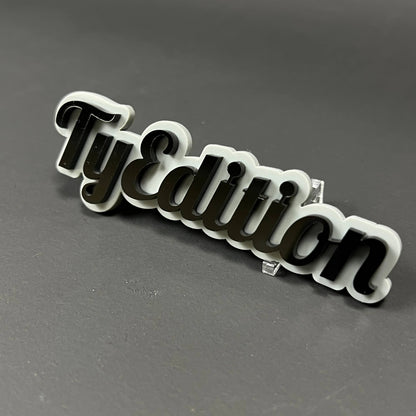1PC TyEdition 3D Acrylic Badge - Car Truck Emblem Fender Tailgate Trunk Sticker