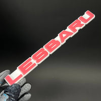 1PC LESBARU 3D Acrylic Badge - Car Truck Emblem Fender Tailgate Trunk Sticker