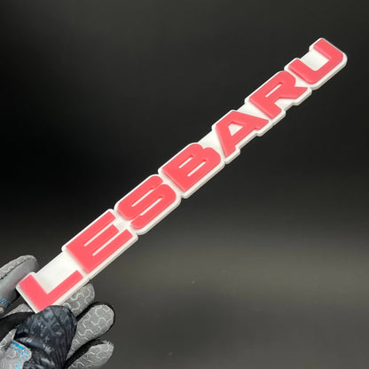 1PC LESBARU 3D Acrylic Badge - Car Truck Emblem Fender Tailgate Trunk Sticker