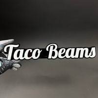 1PC Taco Beams 3D Acrylic Badge - Car Truck Emblem Fender Tailgate Trunk Sticker