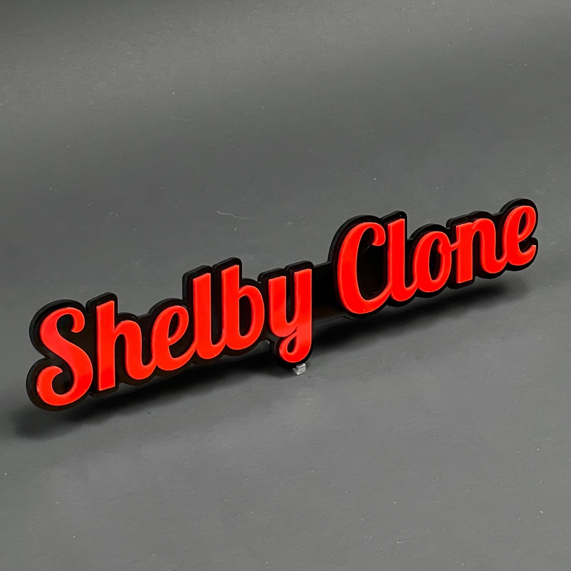 1PC Shelby Clone 3D Acrylic Badge - Car Truck Emblem Fender Sticker