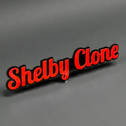 1PC Shelby Clone 3D Acrylic Badge - Car Truck Emblem Fender Sticker