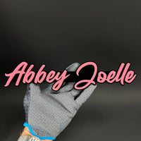 1PC Abbey Joelle 3D Acrylic Badge - Car Truck Emblem Fender Sticker