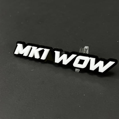 1PC MKI WOW 3D Acrylic Badge - Car Truck Emblem Fender Tailgate Trunk Sticker