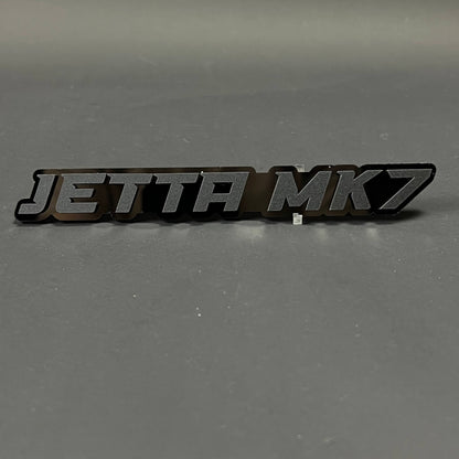 1PC JETTA MK7 3D Acrylic Badge - Car Truck Emblem Fender Tailgate Trunk Sticker