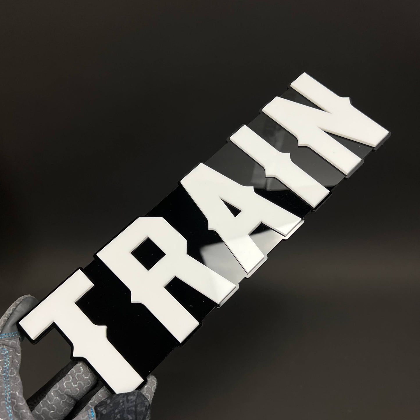 1PC TRAIN 3D Acrylic Badge - Car Truck Emblem Fender Tailgate Trunk Sticker