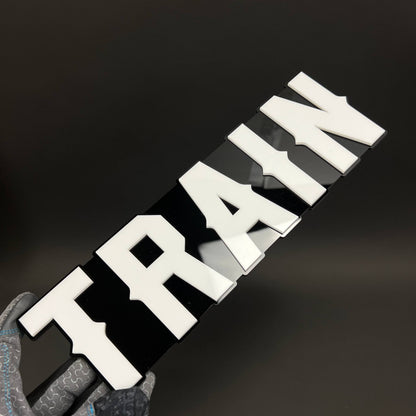 1PC TRAIN 3D Acrylic Badge - Car Truck Emblem Fender Tailgate Trunk Sticker