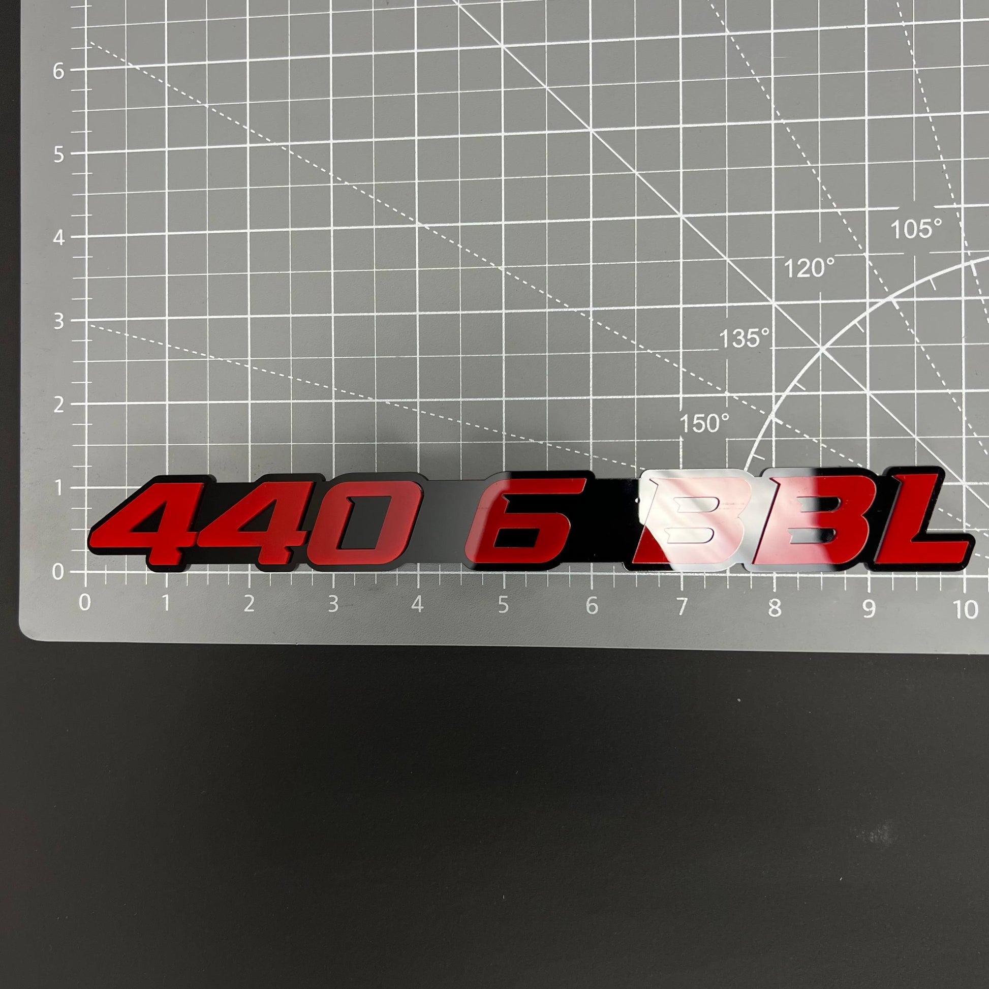 1PC 440 6 BBL 3D Acrylic Badge - Car Truck Emblem Fender Tailgate Trunk Sticker