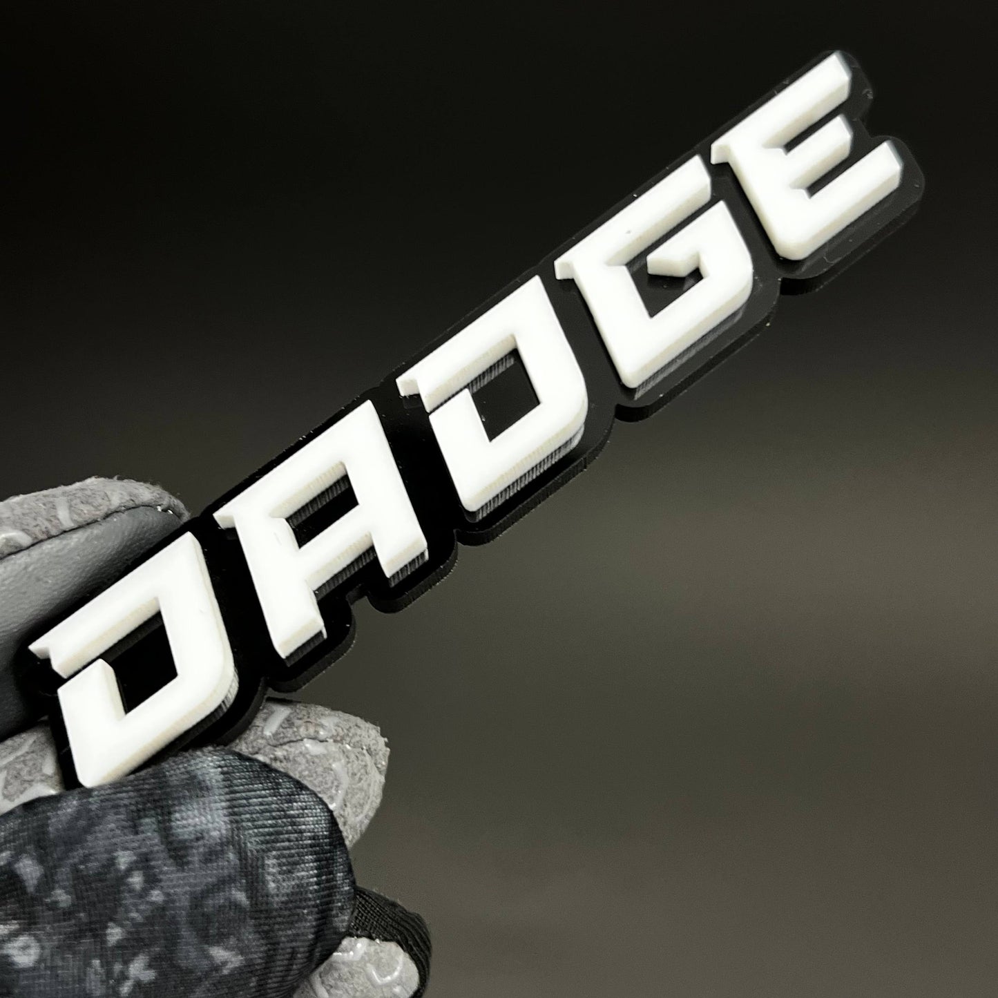 1PC DADGE 3D Acrylic Badge - Car Truck Emblem Fender Tailgate Trunk Sticker