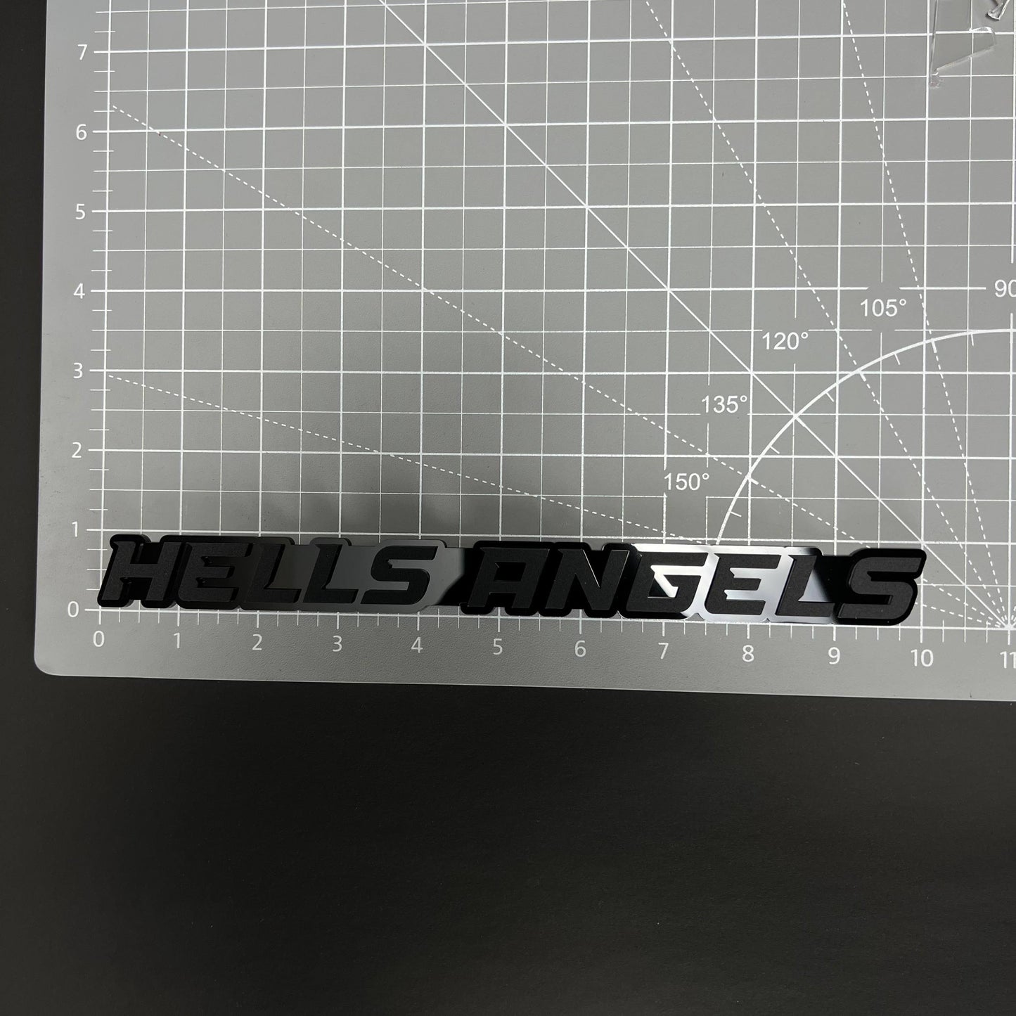 1PC HELLS ANGELS 3D Acrylic Badge - Car Truck Emblem Fender Sticker