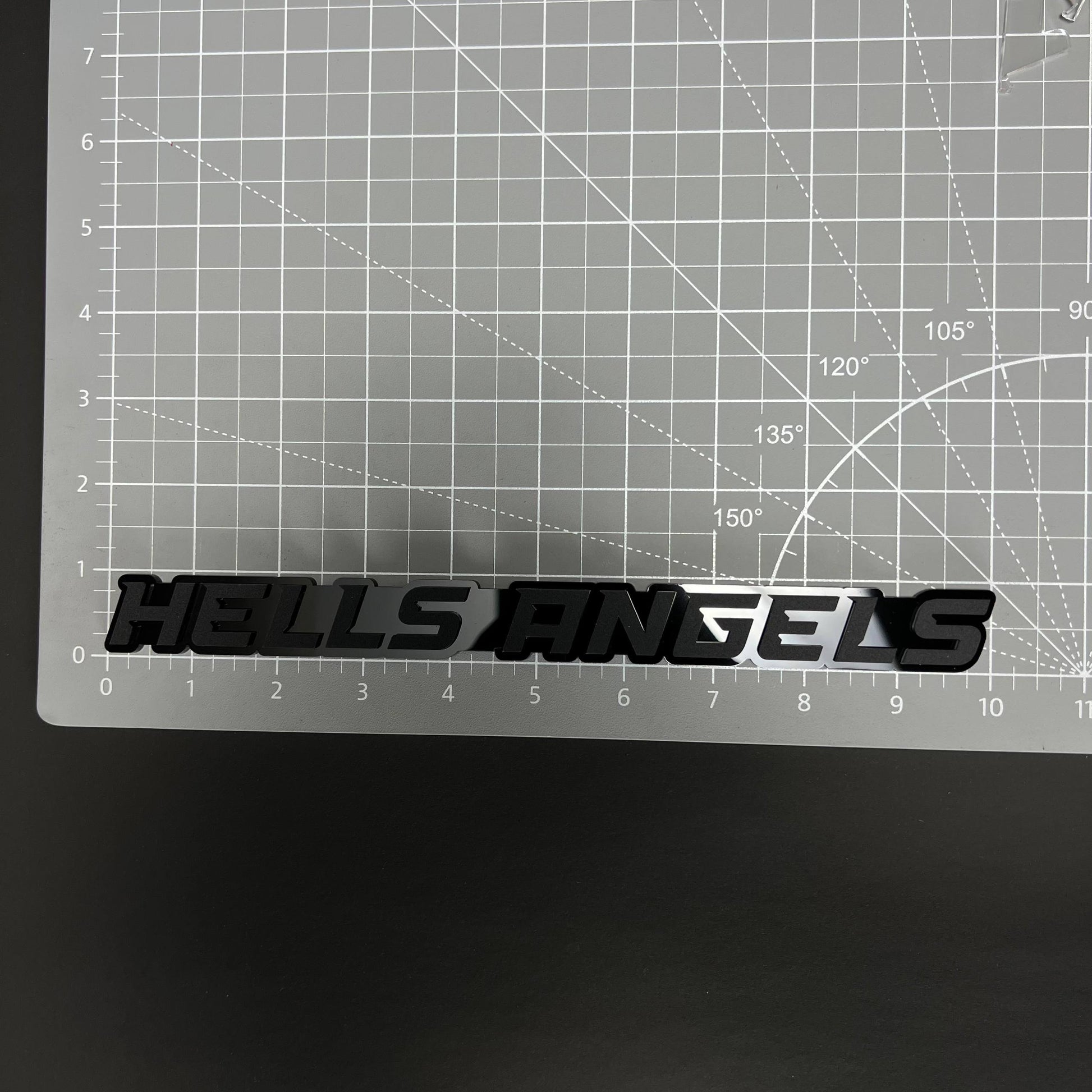 1PC HELLS ANGELS 3D Acrylic Badge - Car Truck Emblem Fender Sticker