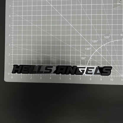 1PC HELLS ANGELS 3D Acrylic Badge - Car Truck Emblem Fender Sticker