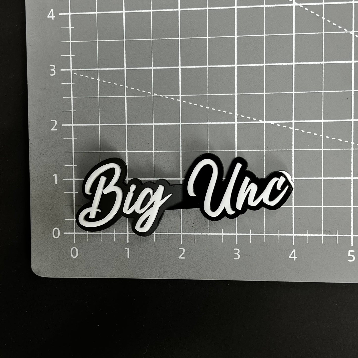 1PC Big Unc 3D Acrylic Badge - Car Truck Emblem Fender Tailgate Trunk Sticker