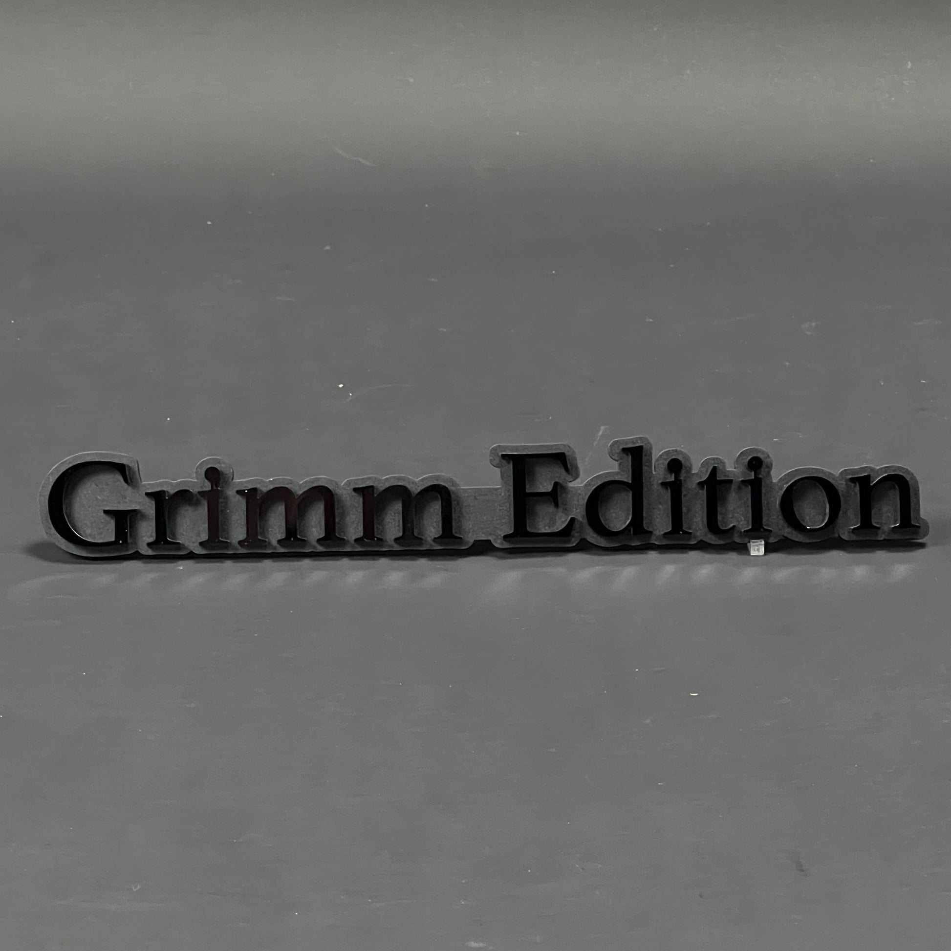 1PC Grimm Edition 3D Acrylic Badge - Car Truck Emblem Fender Sticker