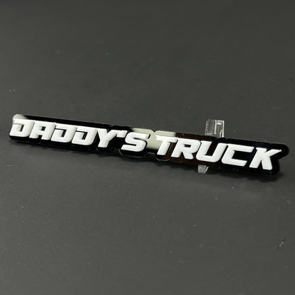 1PC DADDY'S TRUCK 3D Acrylic Badge - Car Truck Emblem Fender Sticker