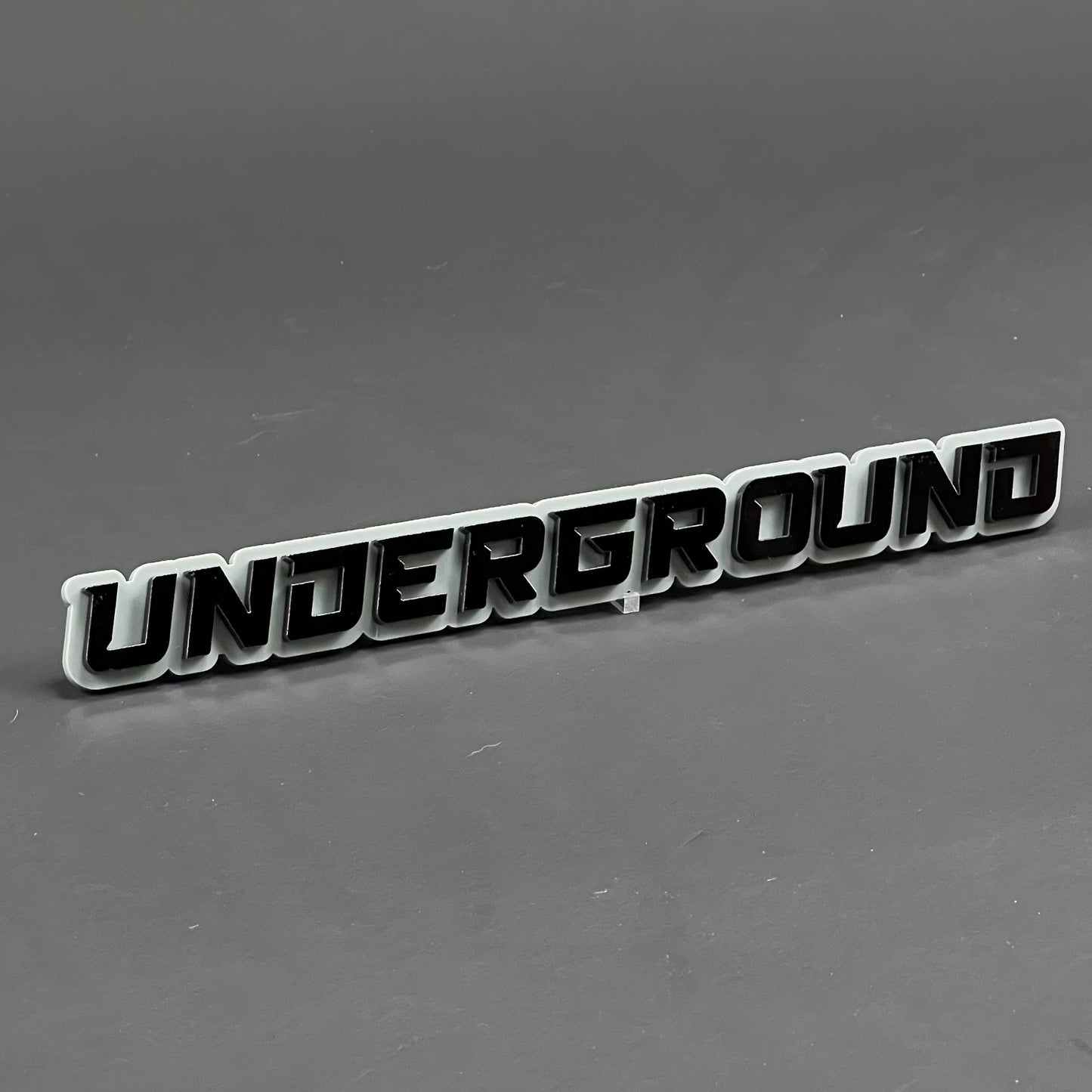 1PC UNDERGROUND 3D Acrylic Badge - Car Truck Emblem Fender Tailgate Trunk Sticker