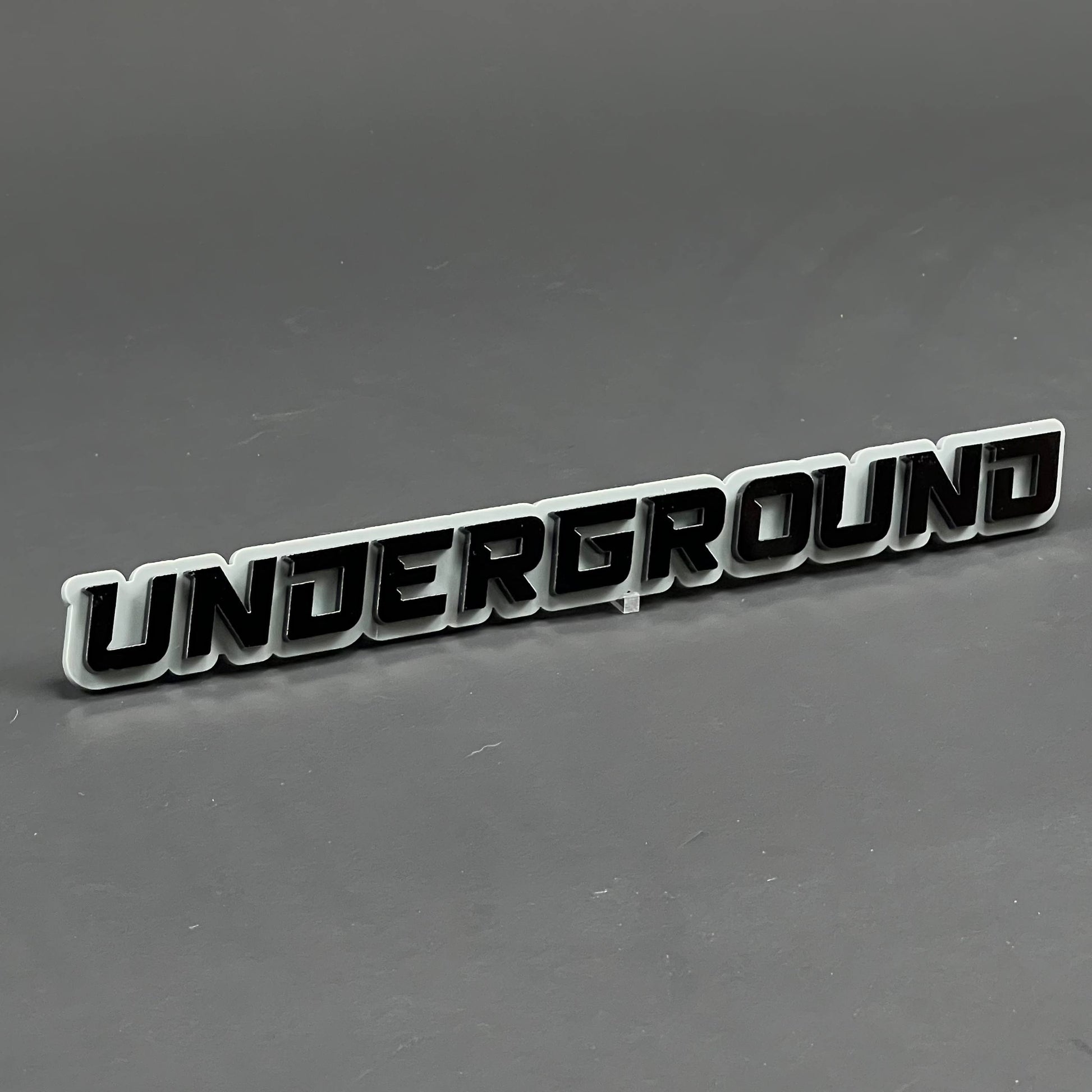 1PC UNDERGROUND 3D Acrylic Badge - Car Truck Emblem Fender Tailgate Trunk Sticker