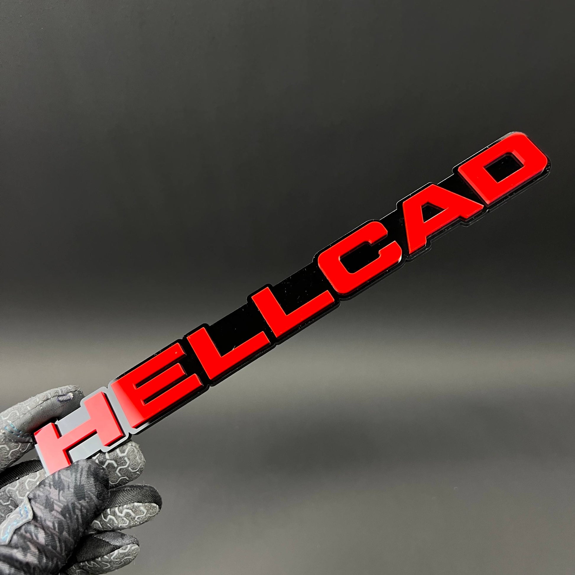 1PC HELLCAD 3D Acrylic Badge - Car Truck Emblem Fender Tailgate Trunk Sticker