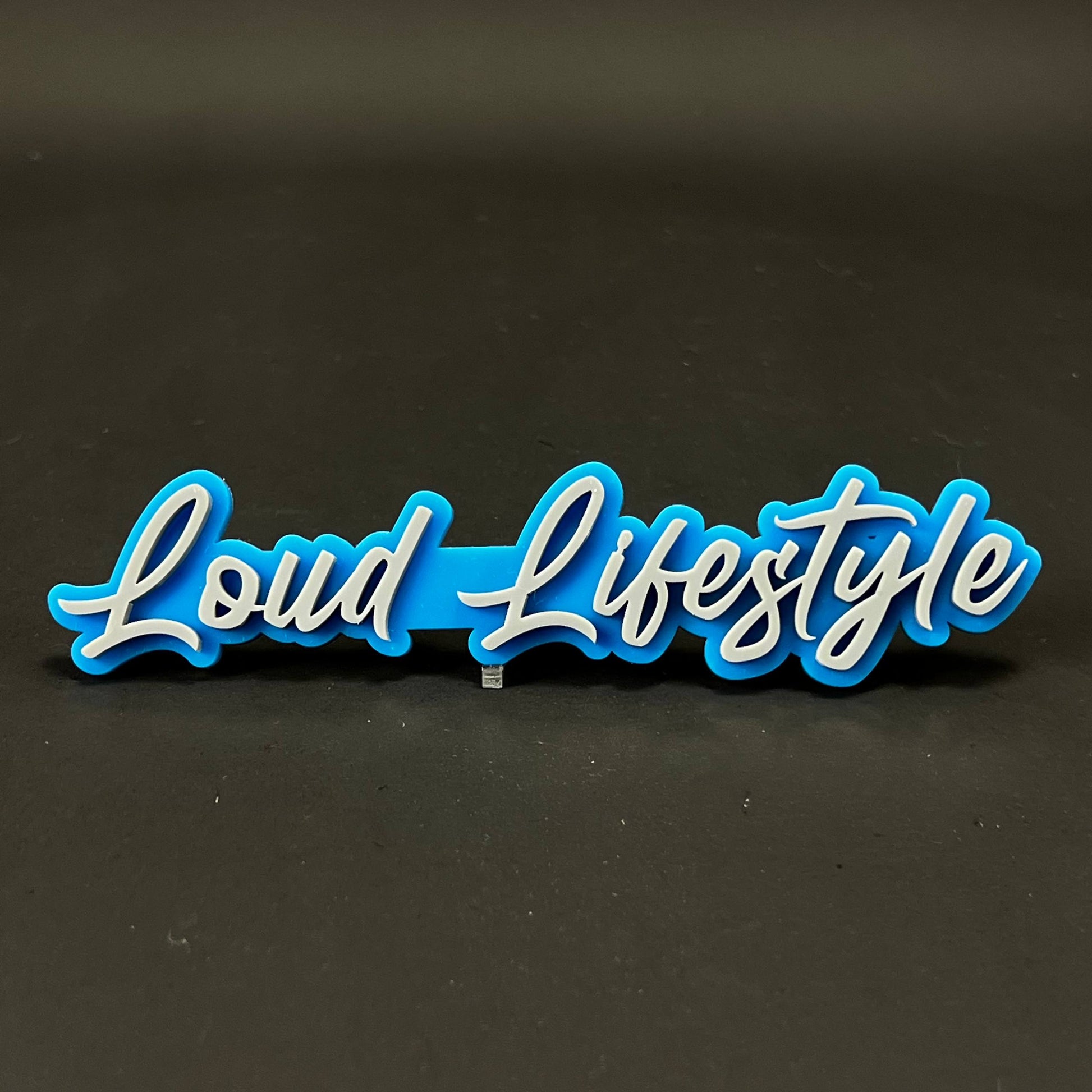 1PC Loud Lifestyle 3D Acrylic Badge - Car Truck Emblem Fender Sticker