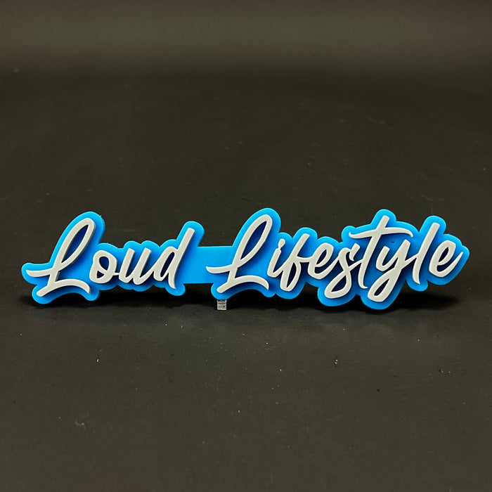1PC Loud Lifestyle 3D Acrylic Badge - Car Truck Emblem Fender Sticker