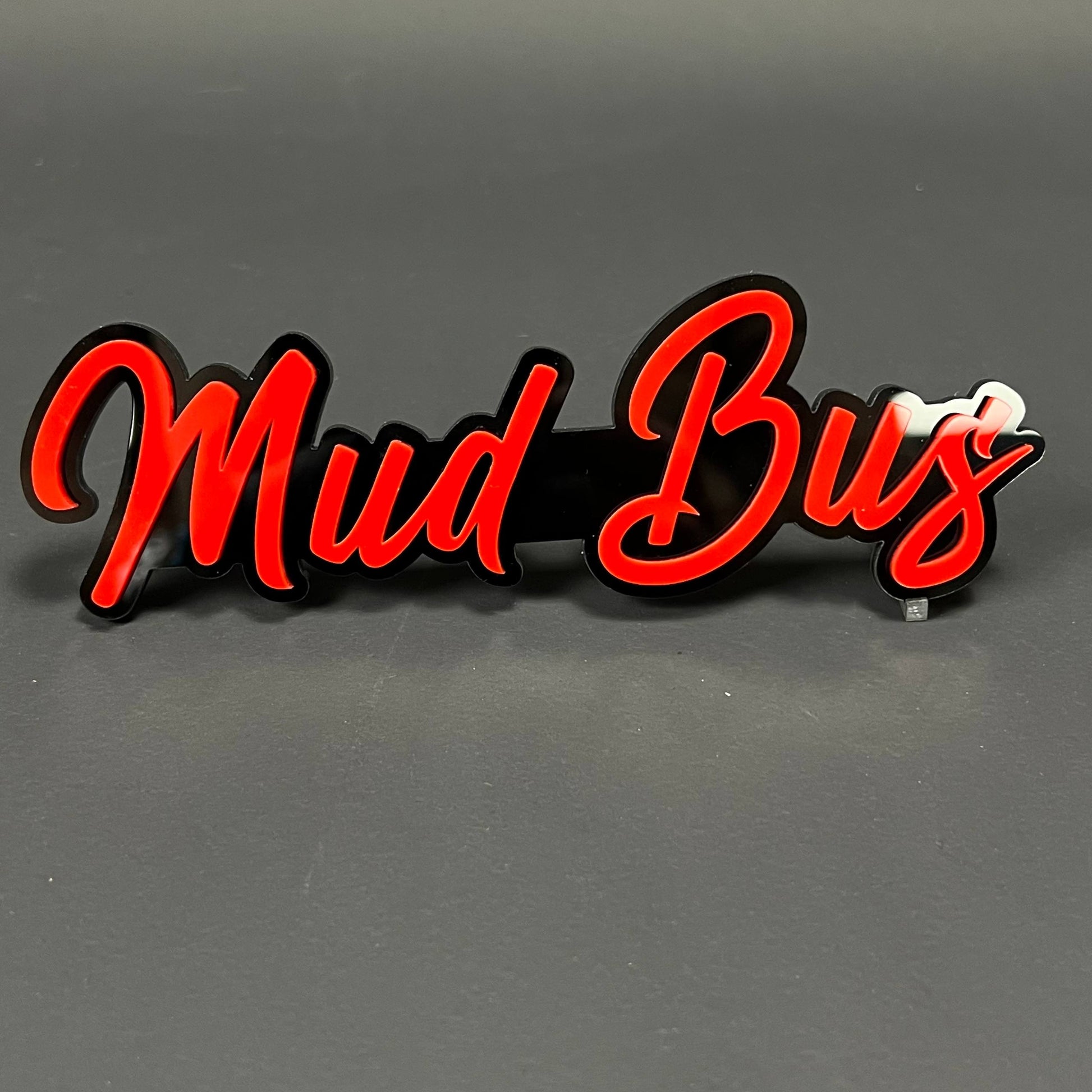 1PC Mud Bus 3D Acrylic Badge - Car Truck Emblem Fender Tailgate Trunk Sticker