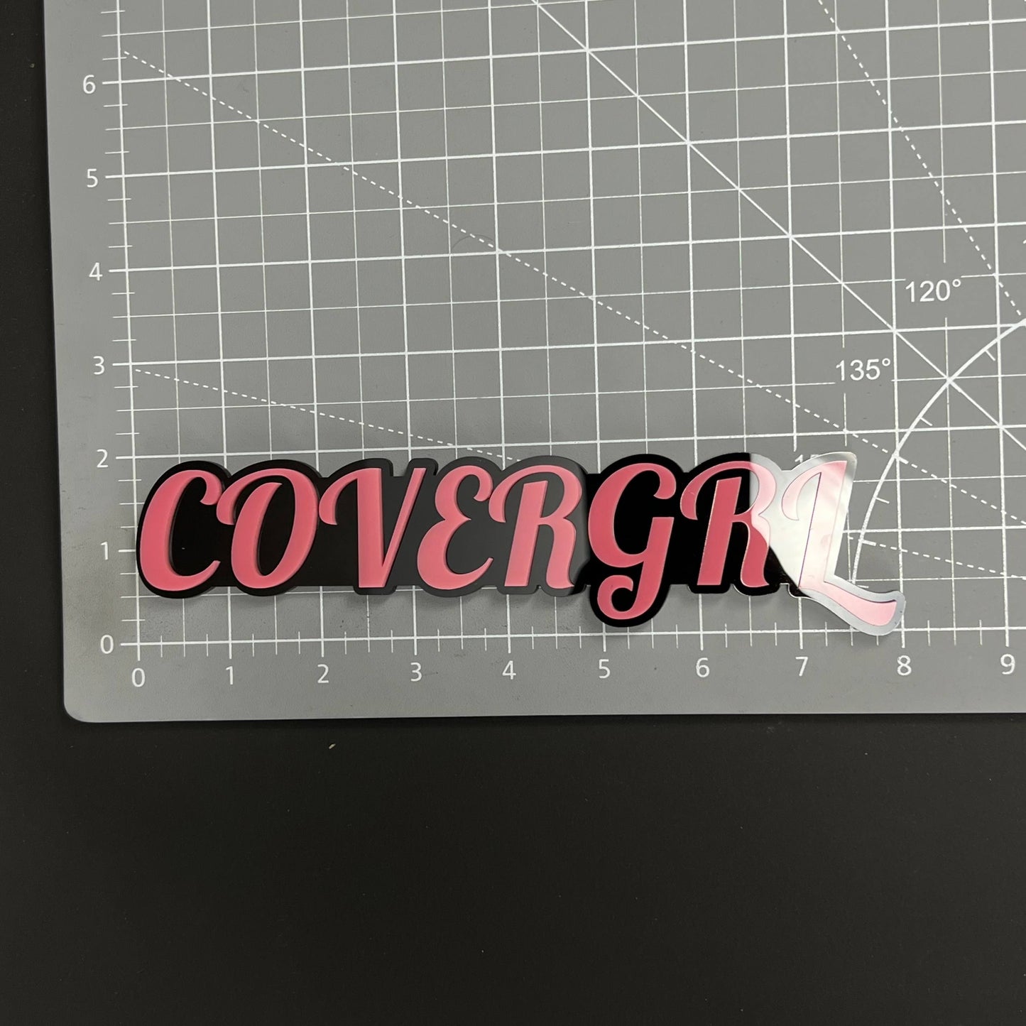 1PC COVERGRL 3D Acrylic Badge - Car Truck Emblem Fender Tailgate Trunk Sticker