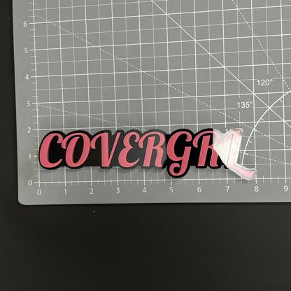 1PC COVERGRL 3D Acrylic Badge - Car Truck Emblem Fender Tailgate Trunk Sticker