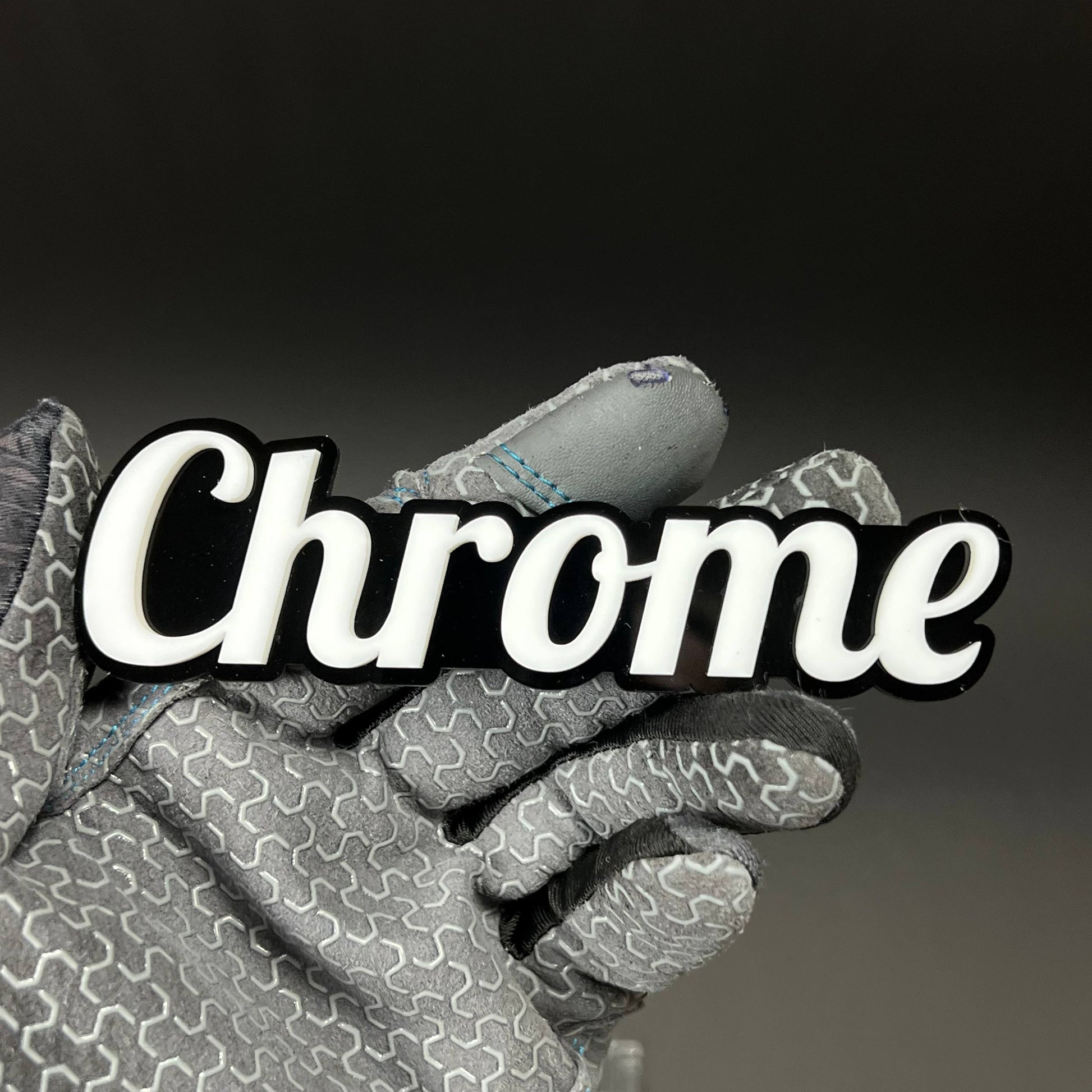 1PC Chrome 3D Acrylic Badge - Car Truck Emblem Fender Tailgate Trunk Sticker