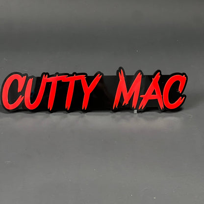 1PC CUTTY MAC 3D Acrylic Badge - Car Truck Emblem Fender Tailgate Trunk Sticker