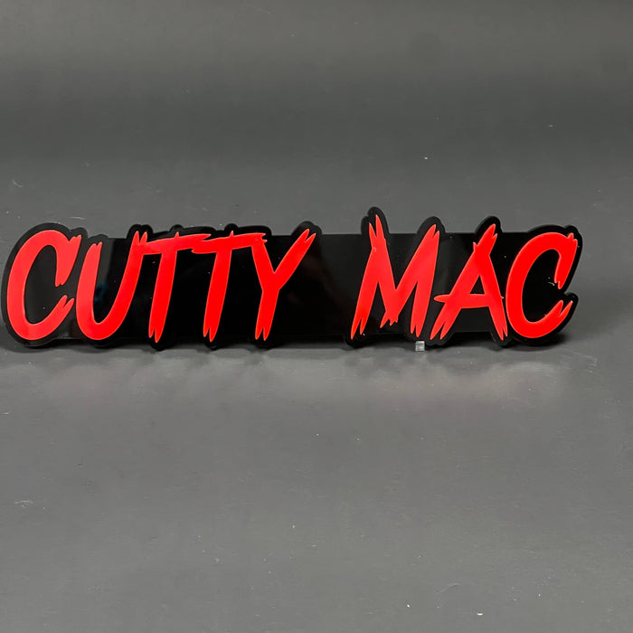 1PC CUTTY MAC 3D Acrylic Badge - Car Truck Emblem Fender Tailgate Trunk Sticker