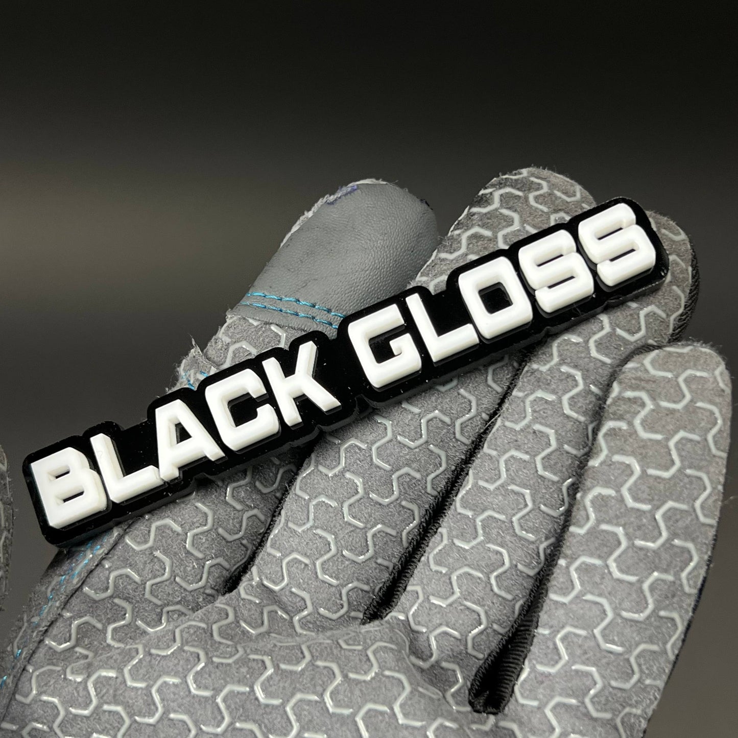1PC BLACK GLOSS 3D Acrylic Badge - Car Truck Emblem Fender Sticker