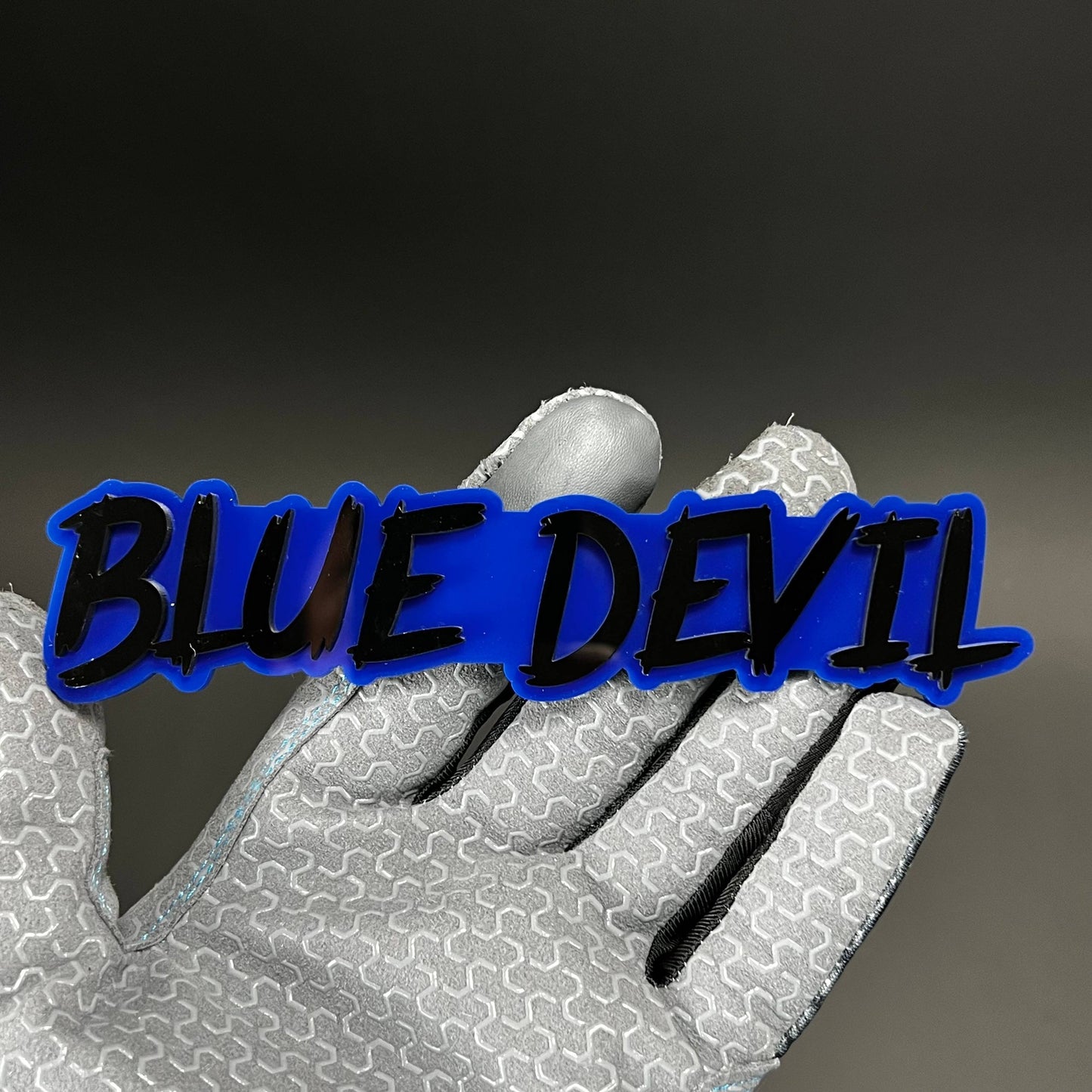 1PC BLUE DEVIL 3D Acrylic Badge - Car Truck Emblem Fender Tailgate Trunk Sticker
