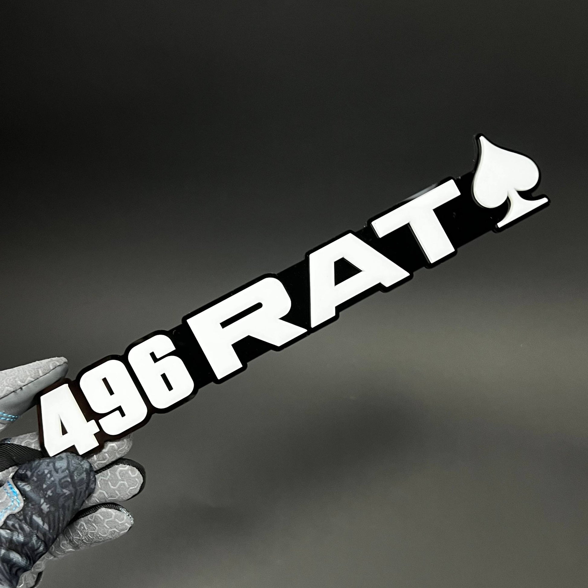 1PC 496 RAT 3D Acrylic Badge - Car Truck Emblem Fender Tailgate Trunk Sticker