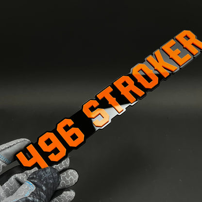 1PC 496 STROKER 3D Acrylic Badge - Car Truck Emblem Fender Sticker