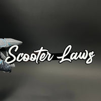 1PC Scooter Laws 3D Acrylic Badge - Car Truck Emblem Fender Sticker