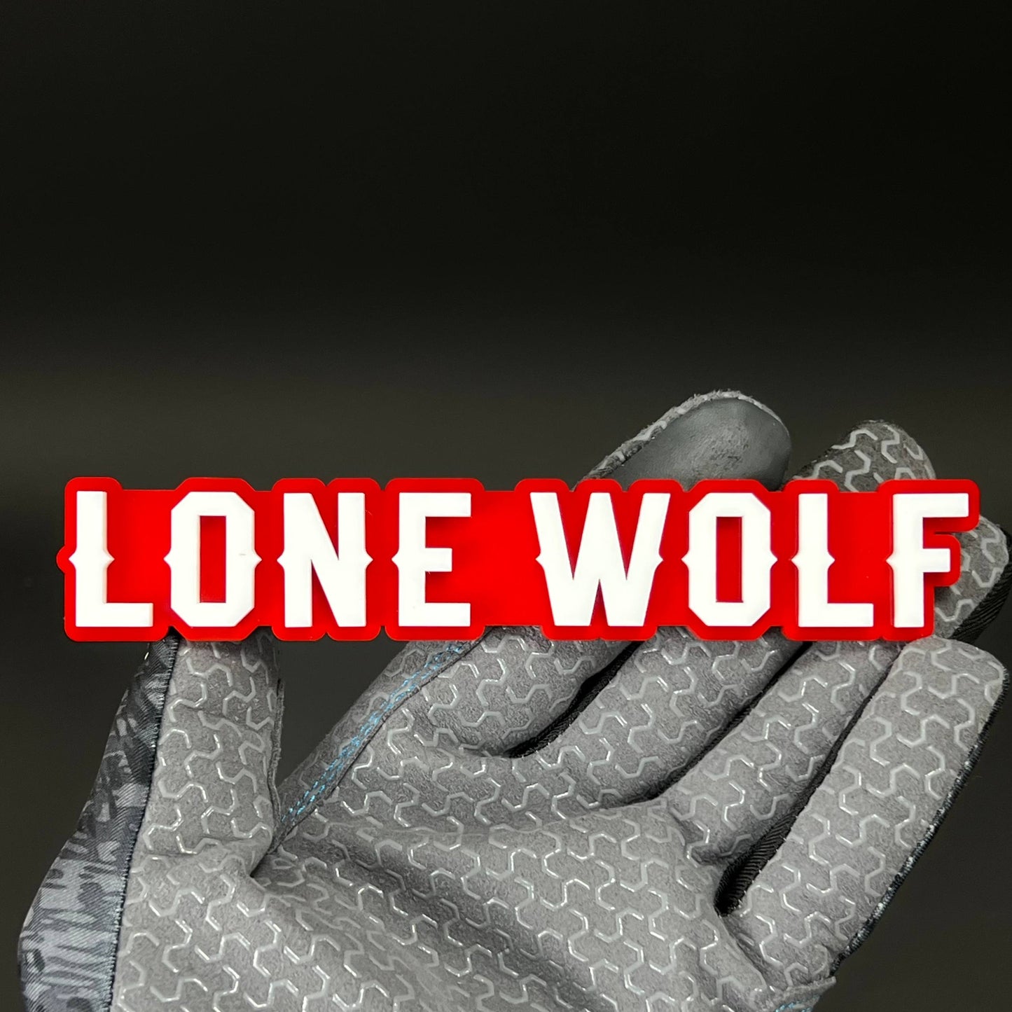 1PC LONE WOLF 3D Acrylic Badge - Car Truck Emblem Fender Tailgate Trunk Sticker