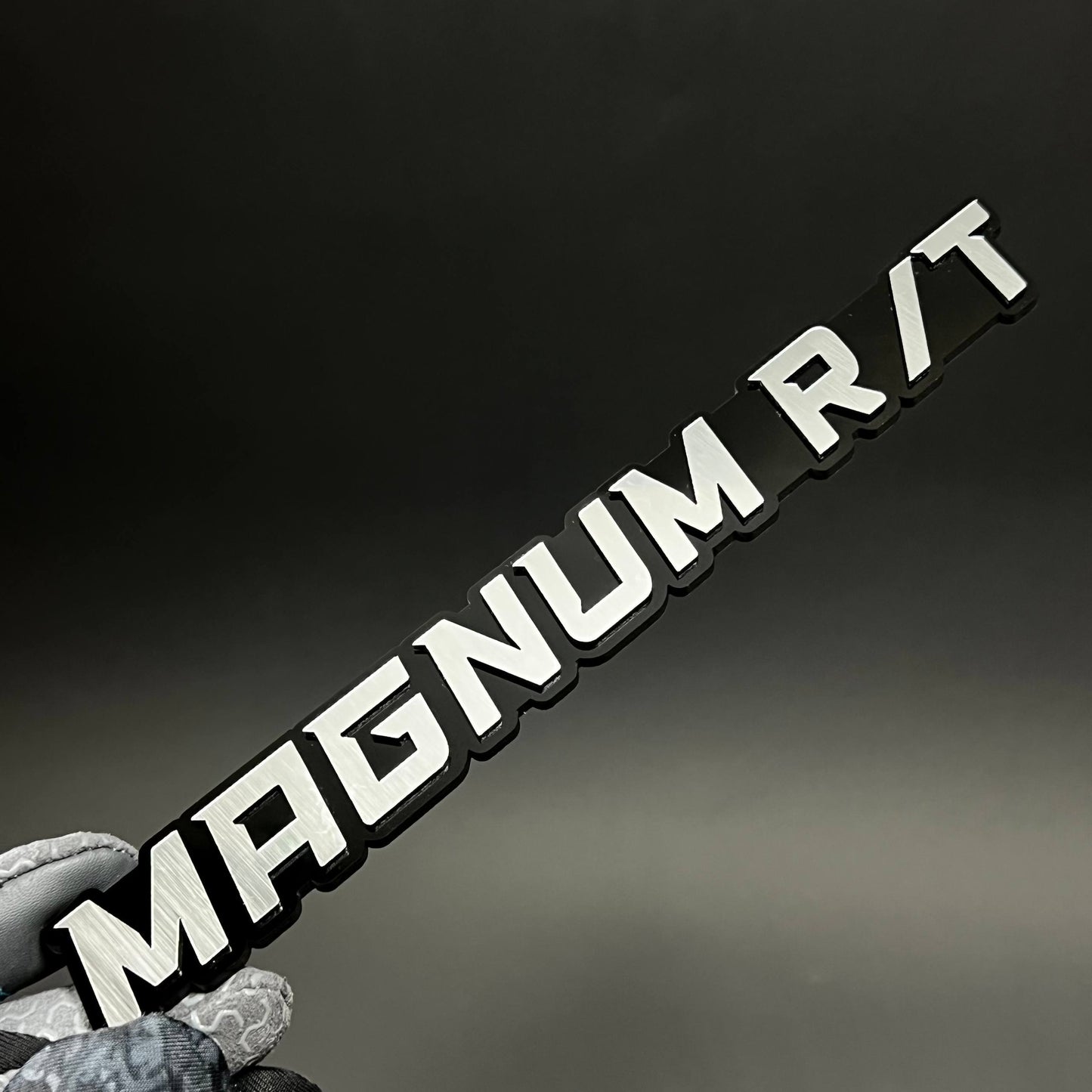 1PC MAGNUM R/T 3D Acrylic Badge - Car Truck Emblem Fender Tailgate Trunk Sticker