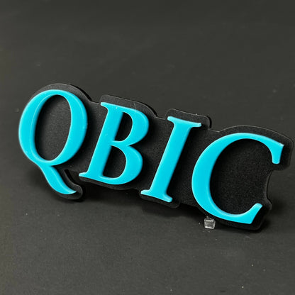 1PC QBIC 3D Acrylic Badge - Car Truck Emblem Fender Tailgate Trunk Sticker