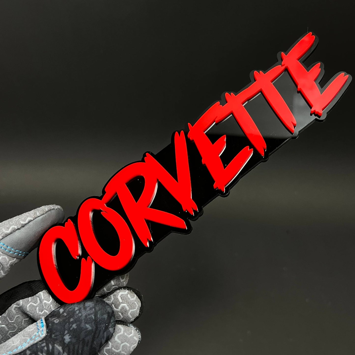 1PC CORVETTE 3D Acrylic Badge - Car Truck Emblem Fender Tailgate Trunk Sticker