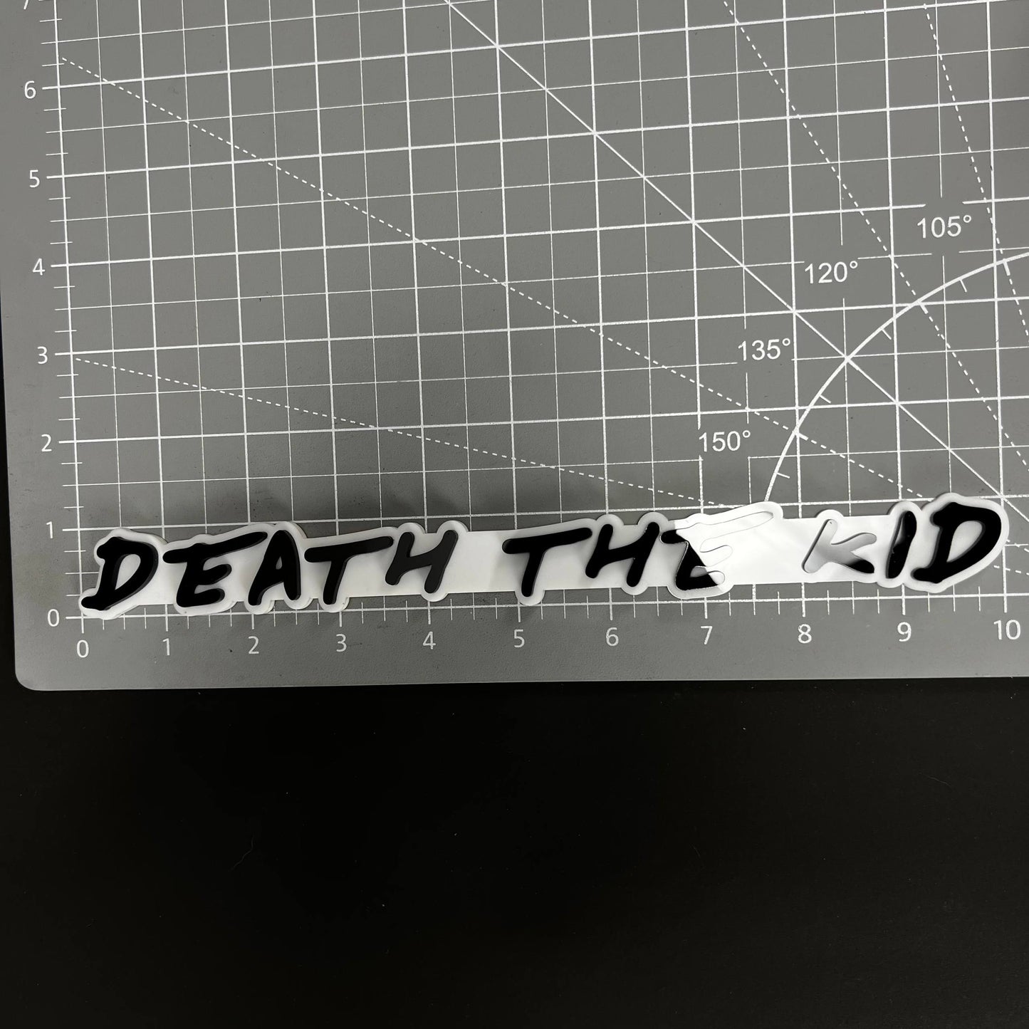 1PC DEATH THE KID 3D Acrylic Badge - Car Truck Emblem Fender Sticker