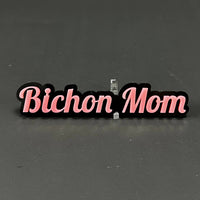 1PC Bichon Mom 3D Acrylic Badge - Car Truck Emblem Fender Tailgate Trunk Sticker